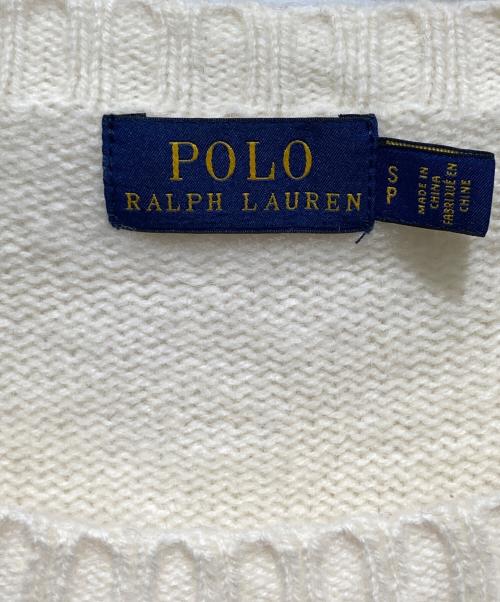 POLO RALPH LAUREN（ポロ・ラルフローレン）POLO RALPH LAUREN (ポロ・ラルフローレン) ポロベア ウールニット アイボリー サイズ:Sの古着・服飾アイテム
