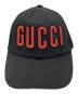 GUCCI (グッチ) ロゴワッペンキャップ ブラック サイズ:M：22000円
