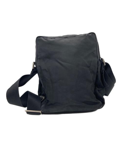 PRADA（プラダ）PRADA (プラダ) トライアングルプレートショルダーバッグ ブラックの古着・服飾アイテム