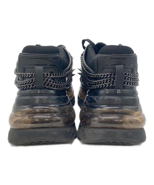 Shoes 53045（シューズ53045）Shoes 53045 (シューズ53045) Bump Air スタッズスニーカー ブラック サイズ:不明の古着・服飾アイテム