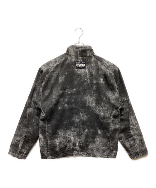 EVISU KURO（エビス クロ）EVISU KURO (エビス クロ) 手描きオールオーバープリント レギュラーフィット ジャケット ブラック サイズ:Mの古着・服飾アイテム