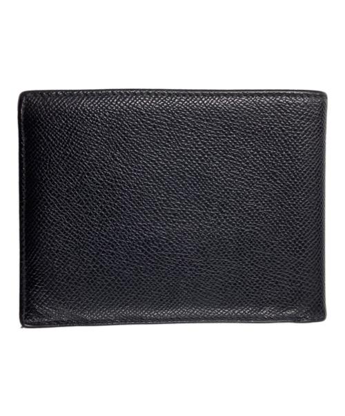 DOLCE & GABBANA（ドルチェ＆ガッバーナ）DOLCE & GABBANA (ドルチェ＆ガッバーナ) スタッズ＆メタルプレートデザインウォレット ブラック サイズ:OneSizeの古着・服飾アイテム
