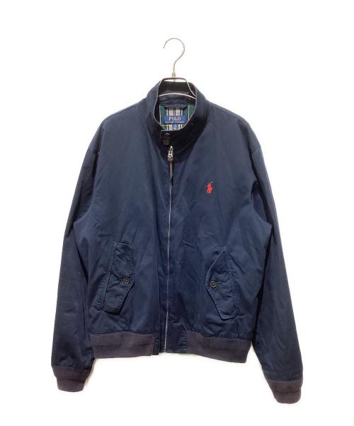 POLO RALPH LAUREN（ポロ・ラルフローレン）POLO RALPH LAUREN (ポロ・ラルフローレン) スタンドカラースイングトップ ネイビー サイズ:Mの古着・服飾アイテム
