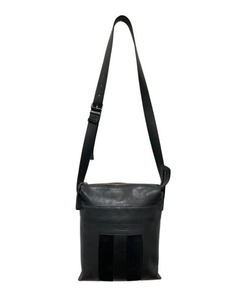 BALLY（バリー）BALLY (バリー) レザーショルダーバッグ ブラックの古着・服飾アイテム