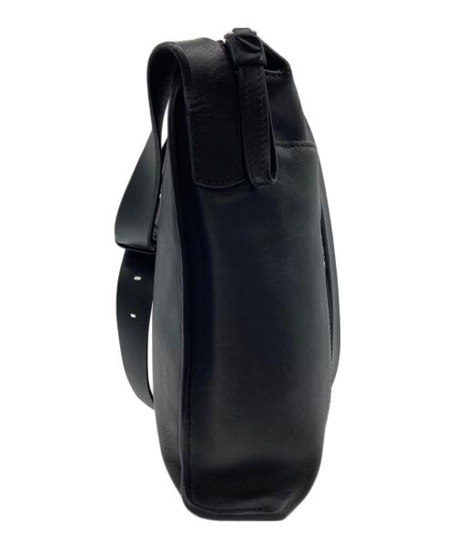 BALLY（バリー）BALLY (バリー) レザーショルダーバッグ ブラックの古着・服飾アイテム
