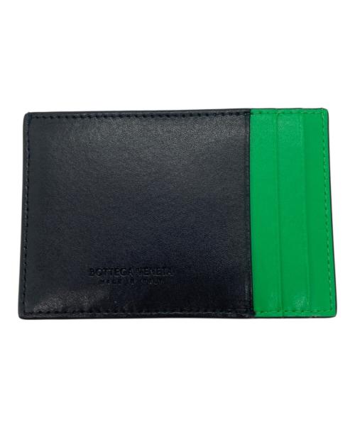 BOTTEGA VENETA（ボッテガベネタ）BOTTEGA VENETA (ボッテガベネタ) カセットカードケース グリーン×ブラックの古着・服飾アイテム