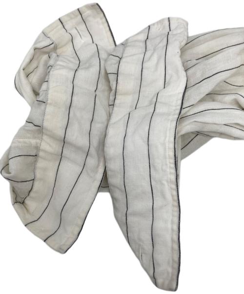 MARGARET HOWELL（マーガレットハウエル）MARGARET HOWELL (マーガレットハウエル) ストライプリネンシャツ ホワイト サイズ:Mの古着・服飾アイテム