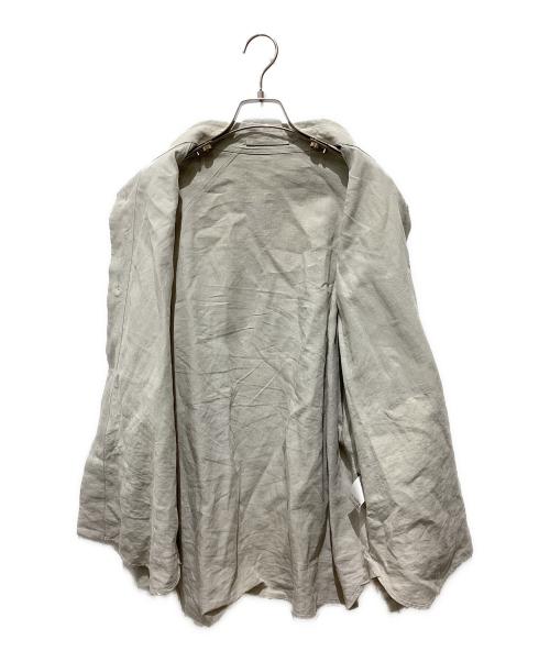 MARGARET HOWELL（マーガレットハウエル）MARGARET HOWELL (マーガレットハウエル) リネンプレーンウェーブシャツ アイボリー サイズ:Mの古着・服飾アイテム