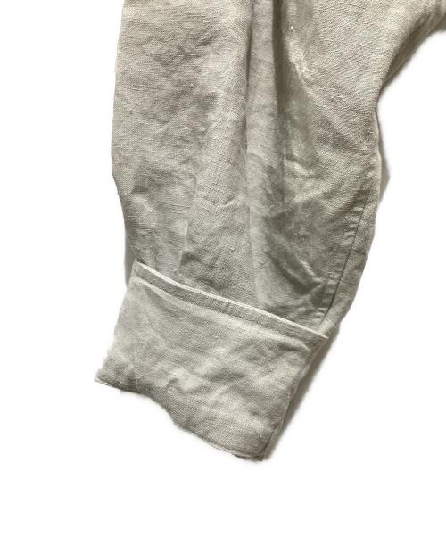 MARGARET HOWELL（マーガレットハウエル）MARGARET HOWELL (マーガレットハウエル) リネンプレーンウェーブシャツ アイボリー サイズ:Mの古着・服飾アイテム