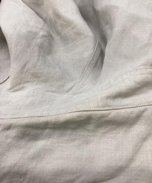 MARGARET HOWELL（マーガレットハウエル）MARGARET HOWELL (マーガレットハウエル) リネンプレーンウェーブシャツ アイボリー サイズ:Mの古着・服飾アイテム
