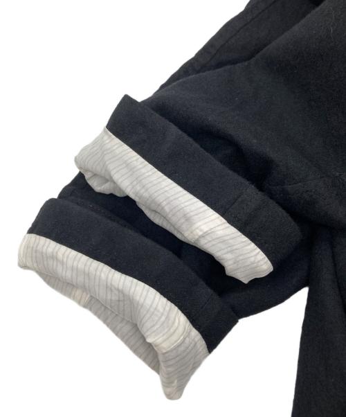 COMME des GARCONS HOMME（コムデギャルソン オム）COMME des GARCONS HOMME (コムデギャルソン オム) 25AWウールサージ製品縮絨 コート ブラック サイズ:Ｓの古着・服飾アイテム