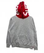 SUPREMEシュプリーム）の古着「21AWコントラストフーデッドスウェット」｜グレー×レッド