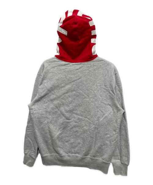 SUPREME（シュプリーム）Supreme (シュプリーム) 21AWコントラストフーデッドスウェット グレー×レッド サイズ:Mの古着・服飾アイテム