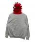 Supreme (シュプリーム) 21AWコントラストフーデッドスウェット グレー×レッド サイズ:M：16000円