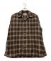WACKO MARIA（ワコマリア）の古着「OMBRAY CHECK OPEN COLLAR SHIRT (TYPE-2) / チェックシャツ」｜ブラウン