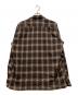 WACKO MARIA (ワコマリア) OMBRAY CHECK OPEN COLLAR SHIRT (TYPE-2) / チェックシャツ ブラウン サイズ:L：23000円