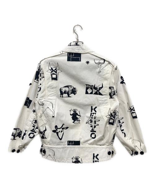 KENZO（ケンゾー）KENZO (ケンゾー) 総柄ジャケット ホワイト サイズ:34の古着・服飾アイテム