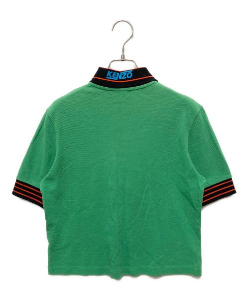 KENZO（ケンゾー）KENZO (ケンゾー) 襟付きハーフジップtシャツ グリーン サイズ:Ｓの古着・服飾アイテム