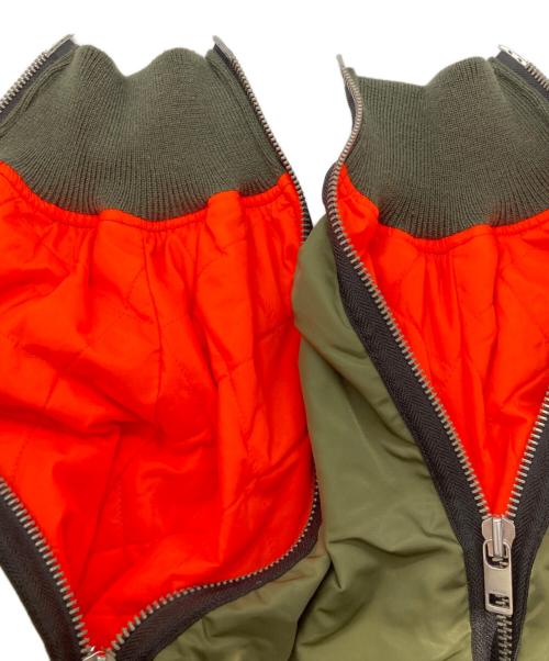 DIESEL（ディーゼル）DIESEL (ディーゼル) MA-1ジャケット カーキ×オレンジ サイズ:XXSの古着・服飾アイテム