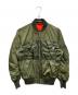 DIESEL（ディーゼル）の古着「MA-1ジャケット」｜カーキ×オレンジ