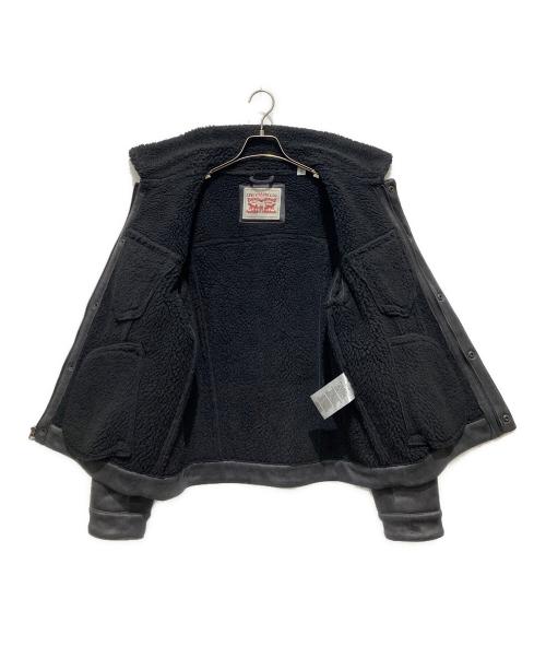 LEVI'S（リーバイス）LEVI'S (リーバイス) SHERPA FAUX SHEARLING TRUCKER JACKET / ジャケット ブラック サイズ:Mの古着・服飾アイテム