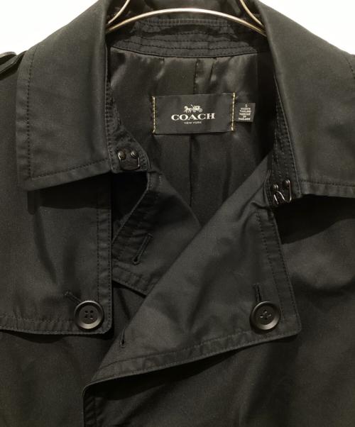 COACH（コーチ）COACH (コーチ) トレンチコート ブラック サイズ:Ｓの古着・服飾アイテム