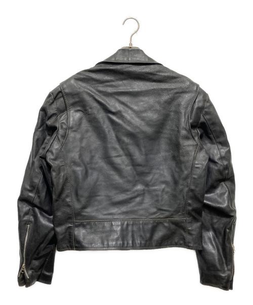 EXCELLED（エクセル）Excelled (エクセル) レザーライダースジャケット ブラック サイズ:Lの古着・服飾アイテム