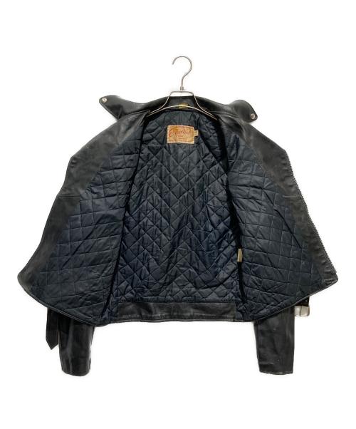 EXCELLED（エクセル）Excelled (エクセル) レザーライダースジャケット ブラック サイズ:Lの古着・服飾アイテム