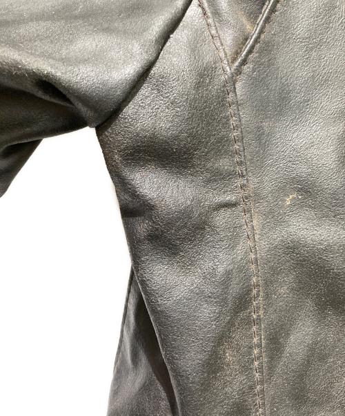 EXCELLED（エクセル）Excelled (エクセル) レザーライダースジャケット ブラック サイズ:Lの古着・服飾アイテム