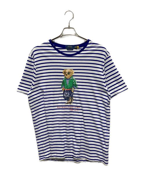 POLO RALPH LAUREN（ポロ・ラルフローレン）POLO RALPH LAUREN (ポロ・ラルフローレン) ポロベアプリントTシャツ ブルー サイズ:XLの古着・服飾アイテム