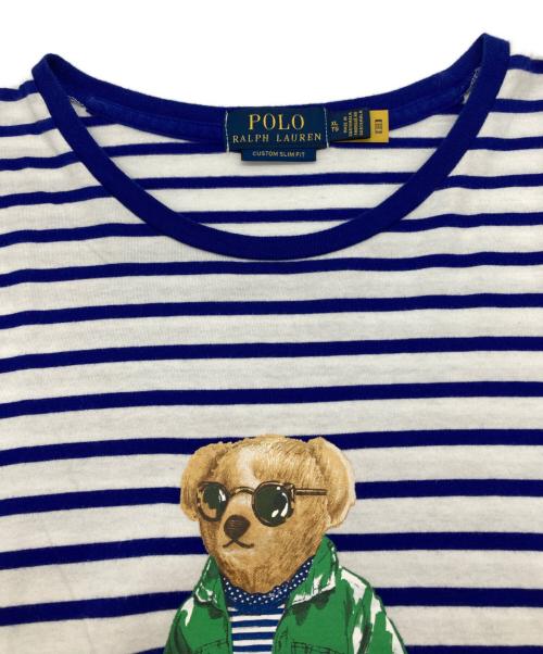 POLO RALPH LAUREN（ポロ・ラルフローレン）POLO RALPH LAUREN (ポロ・ラルフローレン) ポロベアプリントTシャツ ブルー サイズ:XLの古着・服飾アイテム
