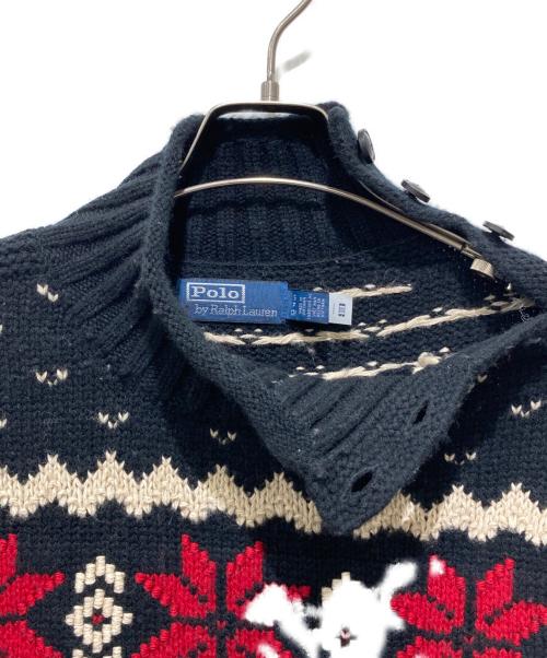 POLO RALPH LAUREN（ポロ・ラルフローレン）POLO RALPH LAUREN (ポロ・ラルフローレン) スノーフレークケーブルニットウールブレンドセーター マルチカラー サイズ:Ｓの古着・服飾アイテム