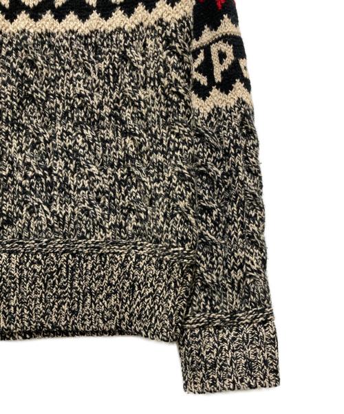 POLO RALPH LAUREN（ポロ・ラルフローレン）POLO RALPH LAUREN (ポロ・ラルフローレン) スノーフレークケーブルニットウールブレンドセーター マルチカラー サイズ:Ｓの古着・服飾アイテム
