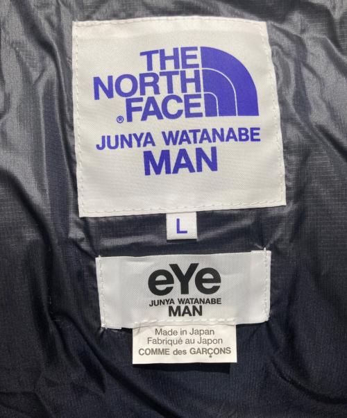 THE NORTH FACE（ザ ノース フェイス）THE NORTH FACE (ザ ノース フェイス) eYe JUNYA WATANABE MAN (アイ ジュンヤワタナベマン) フェイクレザーダウンジャケット ブラック サイズ:Ｌの古着・服飾アイテム