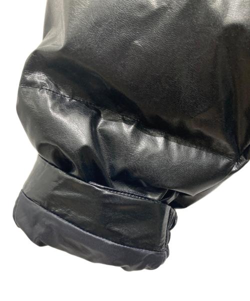THE NORTH FACE（ザ ノース フェイス）THE NORTH FACE (ザ ノース フェイス) eYe JUNYA WATANABE MAN (アイ ジュンヤワタナベマン) フェイクレザーダウンジャケット ブラック サイズ:Ｌの古着・服飾アイテム
