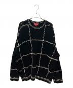 SUPREMEシュプリーム）の古着「23SS Quilt stitch sweater」｜ブラック