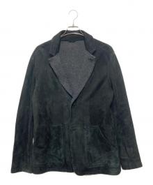 EMPORIO ARMANI（エンポリオ アルマーニ）の古着「ダブルフェイスムートンテーラードジャケット」｜ブラック