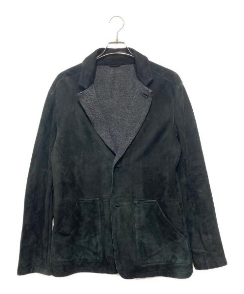 EMPORIO ARMANI（エンポリオ アルマーニ）EMPORIO ARMANI (エンポリオ アルマーニ) ダブルフェイスムートンテーラードジャケット ブラック サイズ:Ｓの古着・服飾アイテム