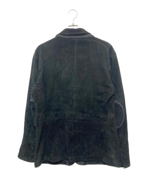 EMPORIO ARMANI（エンポリオ アルマーニ）EMPORIO ARMANI (エンポリオ アルマーニ) ダブルフェイスムートンテーラードジャケット ブラック サイズ:Ｓの古着・服飾アイテム