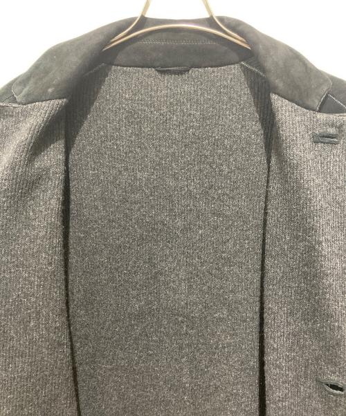 EMPORIO ARMANI（エンポリオ アルマーニ）EMPORIO ARMANI (エンポリオ アルマーニ) ダブルフェイスムートンテーラードジャケット ブラック サイズ:Ｓの古着・服飾アイテム