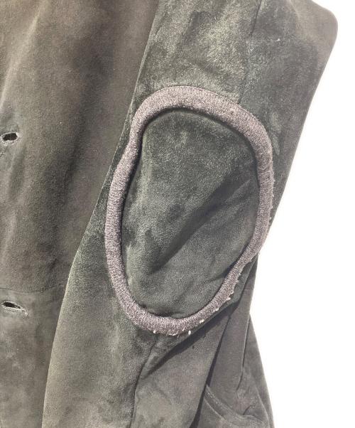 EMPORIO ARMANI（エンポリオ アルマーニ）EMPORIO ARMANI (エンポリオ アルマーニ) ダブルフェイスムートンテーラードジャケット ブラック サイズ:Ｓの古着・服飾アイテム