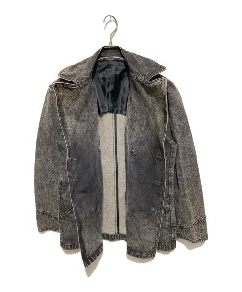 TORNADO MART（トルネードマート）TORNADO MART (トルネードマート) デニムダブルコート グレー サイズ:Mの古着・服飾アイテム
