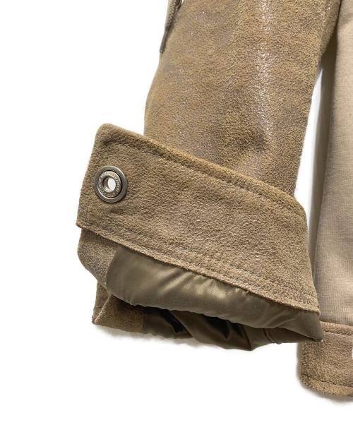 TORNADO MART（トルネードマート）TORNADO MART (トルネードマート) レースアップゴートレザージャケット ブラウン サイズ:LLの古着・服飾アイテム