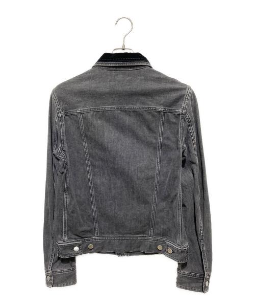 DIESEL（ディーゼル）DIESEL (ディーゼル) 襟ベロアデニムジップジャケット グレー サイズ:Ｓの古着・服飾アイテム