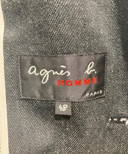 agnes b homme（アニエスベーオム）agnes b homme (アニエスベーオム) デニムテーラードジャケット インディゴ サイズ:48の古着・服飾アイテム