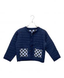 SZ Blockprints（エスゼットブロックプリント）の古着「POPPYJACKETIN DOUBLE CHECK PRINT」｜ネイビー