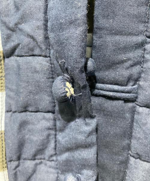 SZ Blockprints（エスゼットブロックプリント）SZ Blockprints (エスゼットブロックプリント) POPPYJACKETIN DOUBLE CHECK PRINT ネイビー サイズ:表記無しの古着・服飾アイテム