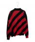 OFFWHITE (オフホワイト) MOHAIR DIAG SWEATER レッド×ブラック サイズ:Ｓ：17000円