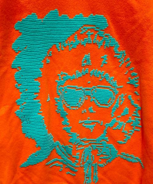 MONCLER（モンクレール）MONCLER (モンクレール) 立体刺繍ウールニット オレンジ サイズ:Mの古着・服飾アイテム