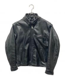 Schott（ショット）の古着「シングルライダースジャケット」｜ブラック